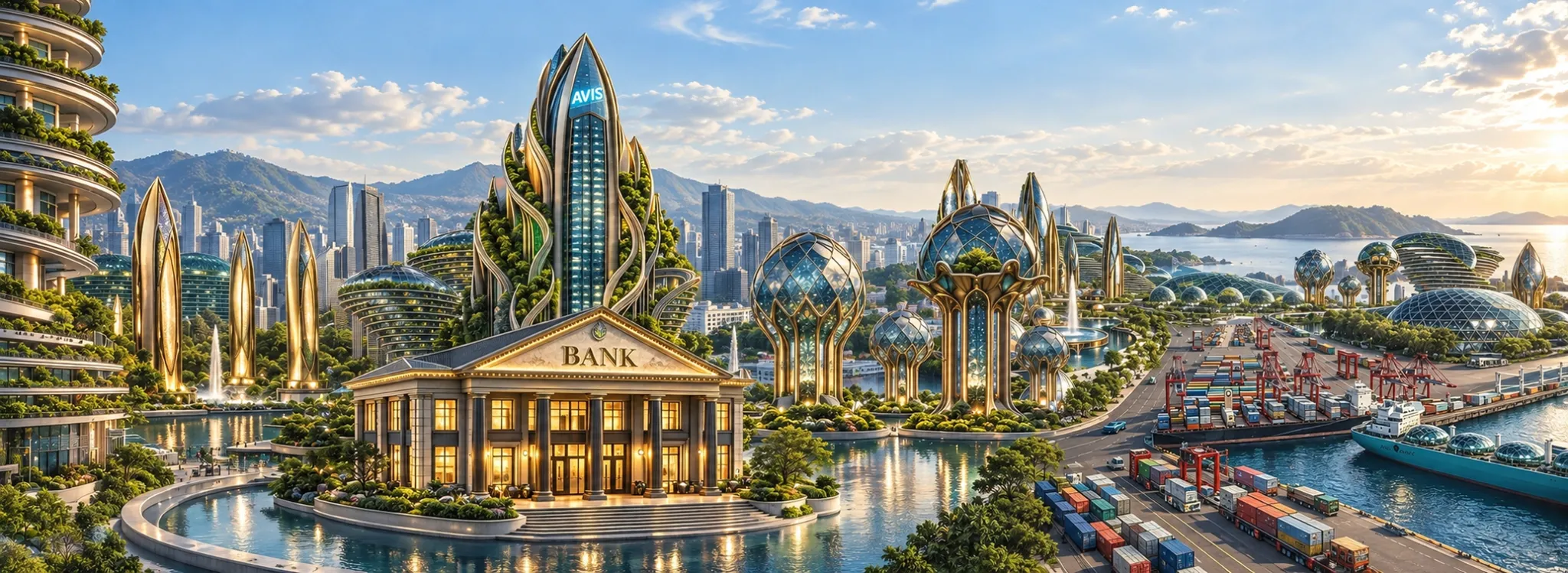AVIS UMBRELLA sustainable corporate city, banking and logistics