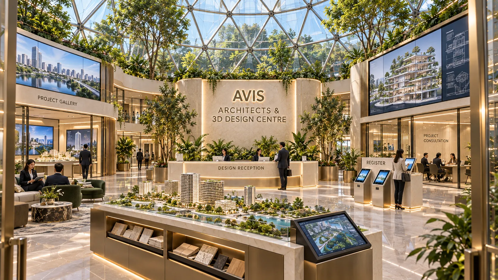Architects & 3D Design Centre exhibition hall