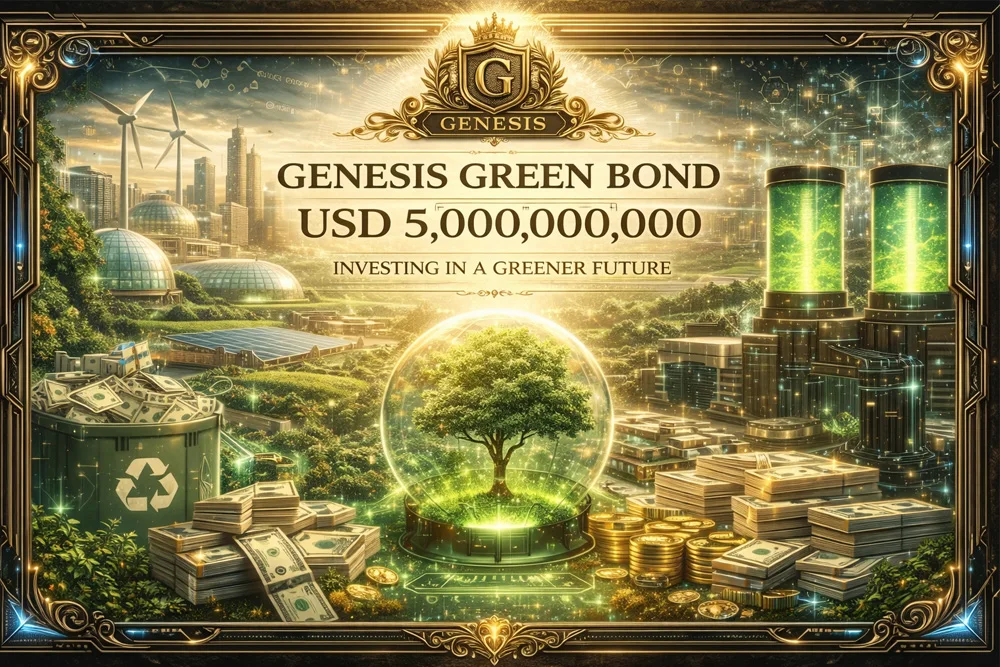 GENESIS Green Bond, USD 5,000,000,000 - investing in a greener future